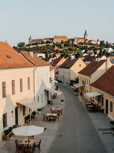 Novi Sad Serbia pedestrian street and Petrovaradin Fortress showing the Serbian dating scene