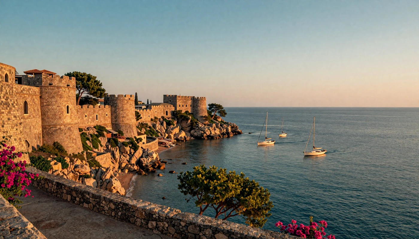 Adriatic coastline at sunset representing the warmth of Balkan dating connections